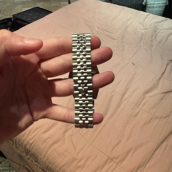 Silver Watch with Diamond Accents - Picture 2 of 2